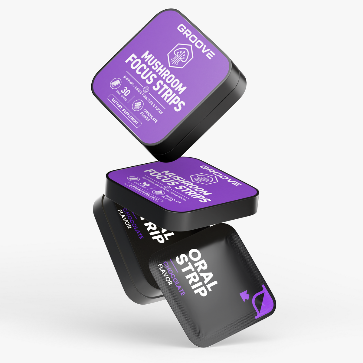 Groove Mushroom Focus Strips tin